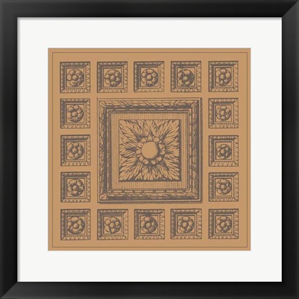 Framed Terra Cotta TIle IV Print