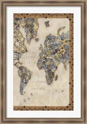 Framed Royal Map II Print