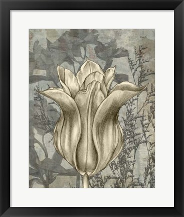 Framed Tulip &amp; Wildflowers III Print