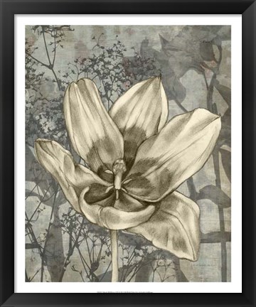 Framed Tulip &amp; Wildflowers VIII Print