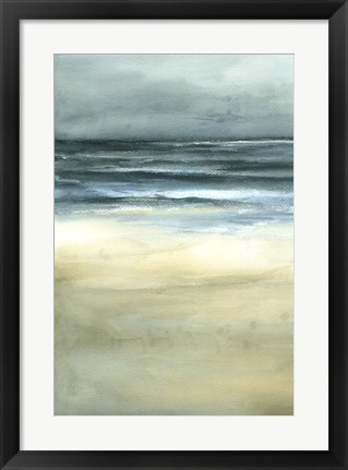 Framed Tranquil Sea I Print