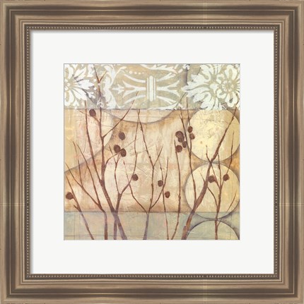 Framed Small Willow and Lace I Print