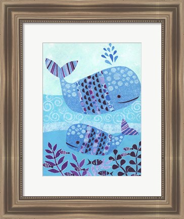 Framed Ocean Blue Print