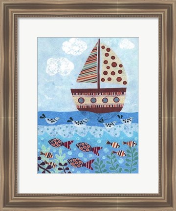 Framed Sunny Sailing Print