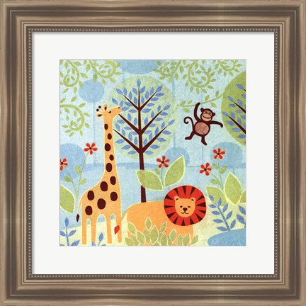 Framed Jungle Buddies Print