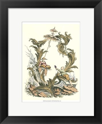 Framed Asian Garden III Print