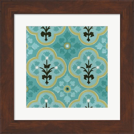 Framed Cottage Patterns VI Print