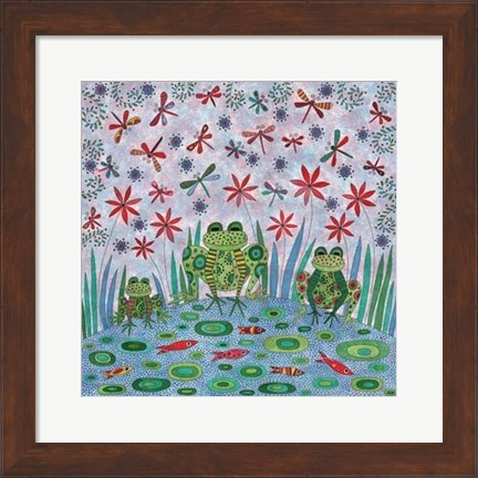 Framed Frog Pond Print