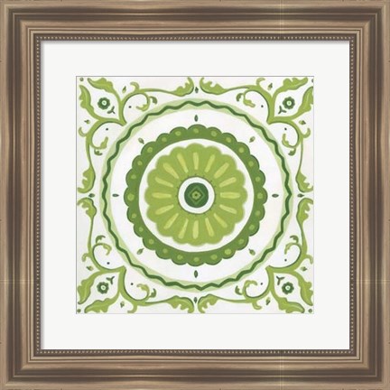 Framed Folk Tile II Print