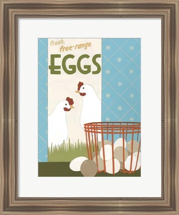 Framed Free-Range Eggs Print