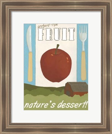 Framed Orchard-Ripe Fruit Print