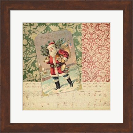 Framed Victorian Christmas IV Print