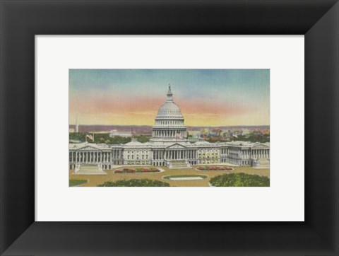 Framed Capitol Panoramic, Washington, D.C. Print