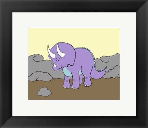 Framed Prehistoric Playtime II Print