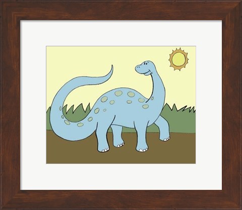 Framed Prehistoric Playtime IV Print