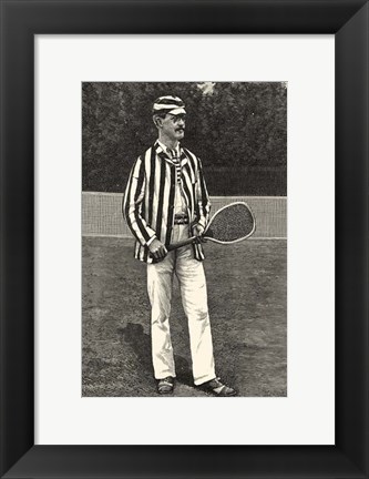 Framed Harper&#39;s Weekly Tennis I Print