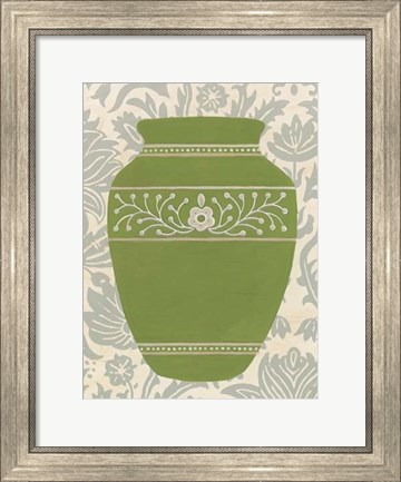 Framed Pottery Patterns III Print