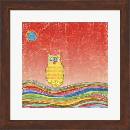 Framed Feathers, Dots &amp; Stripes VI Print