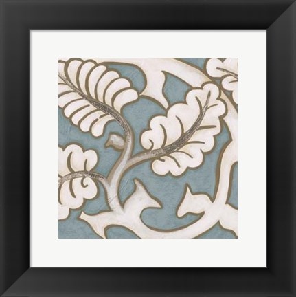 Framed Ornamental Leaf II Print