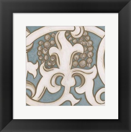 Framed Ornamental Leaf III Print