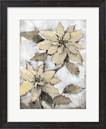 Framed Poinsettia Study I Print