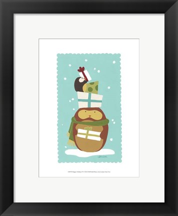 Framed Happy Owlidays IV Print