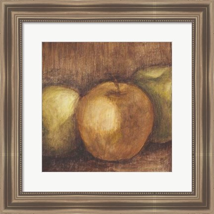 Framed Rustic Apples I Print