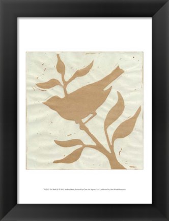 Framed Tea Bird III Print