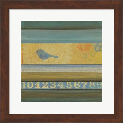 Framed Blue Bird Print