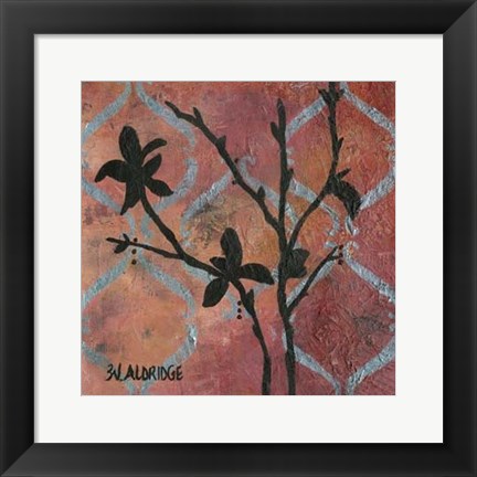 Framed Modern Tree in Black III Print