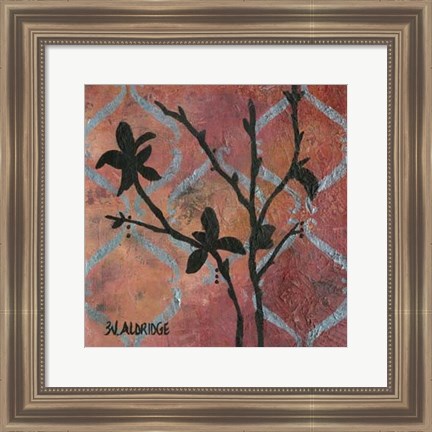 Framed Modern Tree in Black III Print