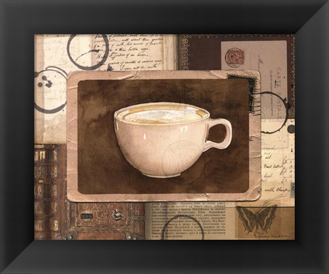 Framed Vintage Cappuccino - mini Print