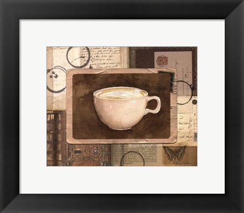 Framed Vintage Cappuccino - mini Print