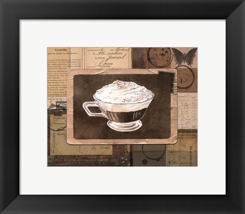 Framed Vintage Eiskaffee - mini Print