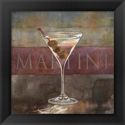 Framed Martini Print