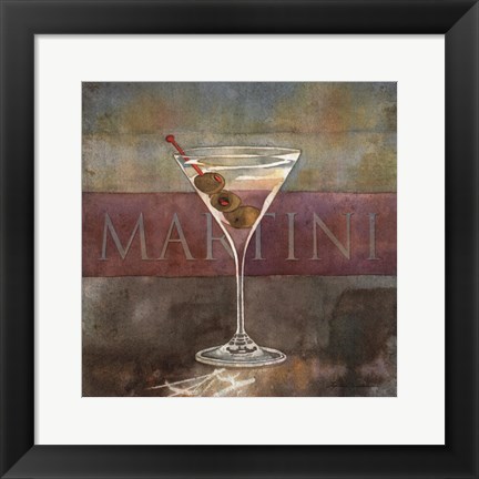 Framed Martini Print