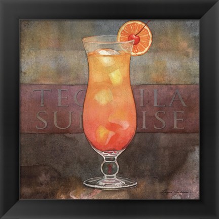 Framed Tequila Sunrise Print