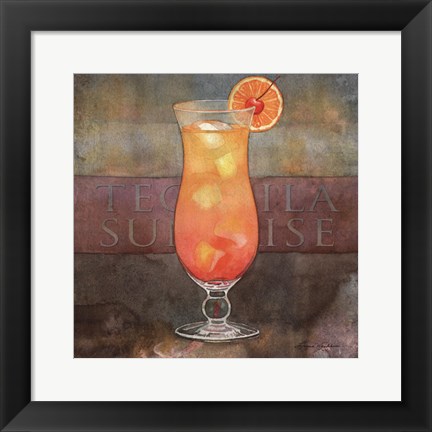 Framed Tequila Sunrise Print