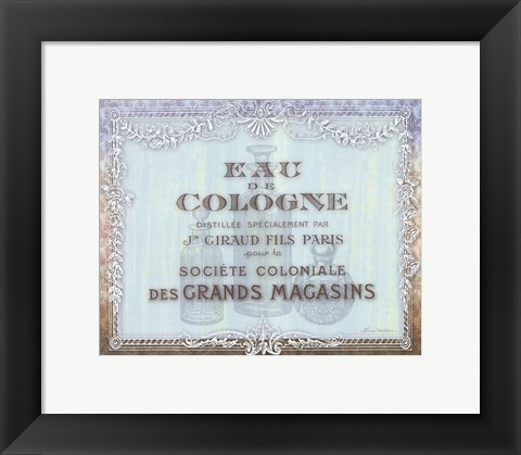 Framed French Soap Label I Print