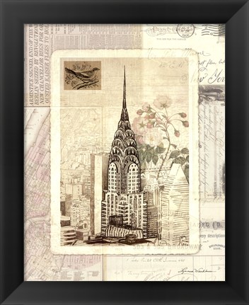 Framed NY Sketchbook Print