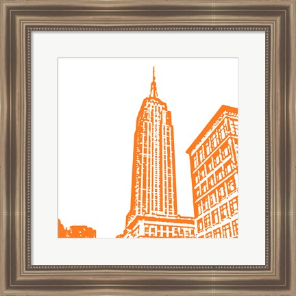 Framed Orange Empire Print