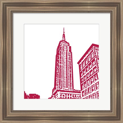 Framed Red Empire Print