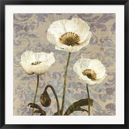 Framed Damask Bloom VI Print