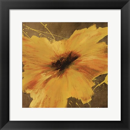 Framed Colourful Flowers II Print