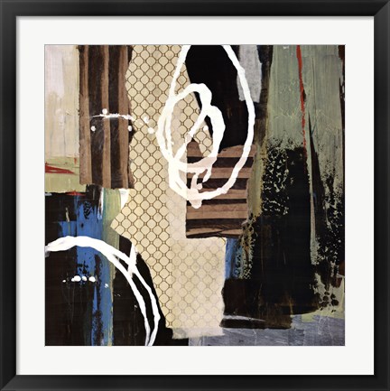 Framed Abstract Collage IV Print