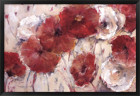 Framed Sea of Poppies Print