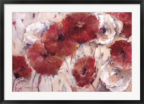 Framed Sea of Poppies Print