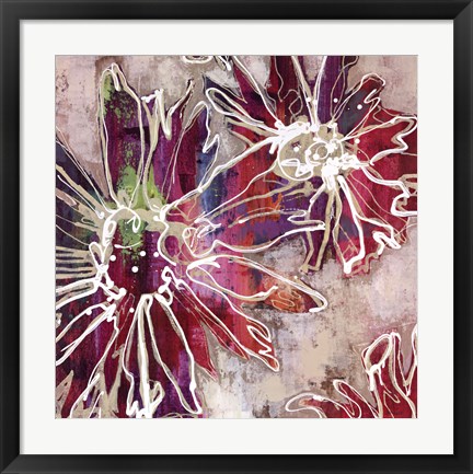 Framed Floral Kick II Print