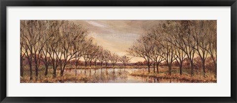 Framed Twilight on the River Print