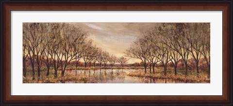 Framed Twilight on the River Print